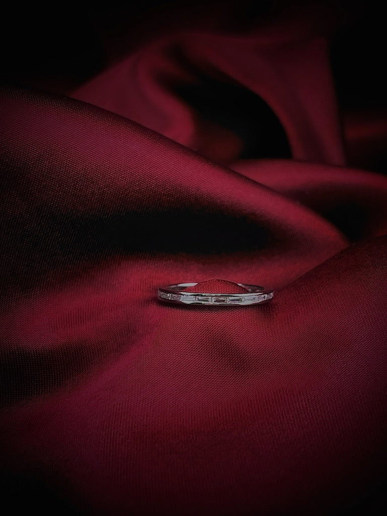 Baguette CZ eternity ring Singapore