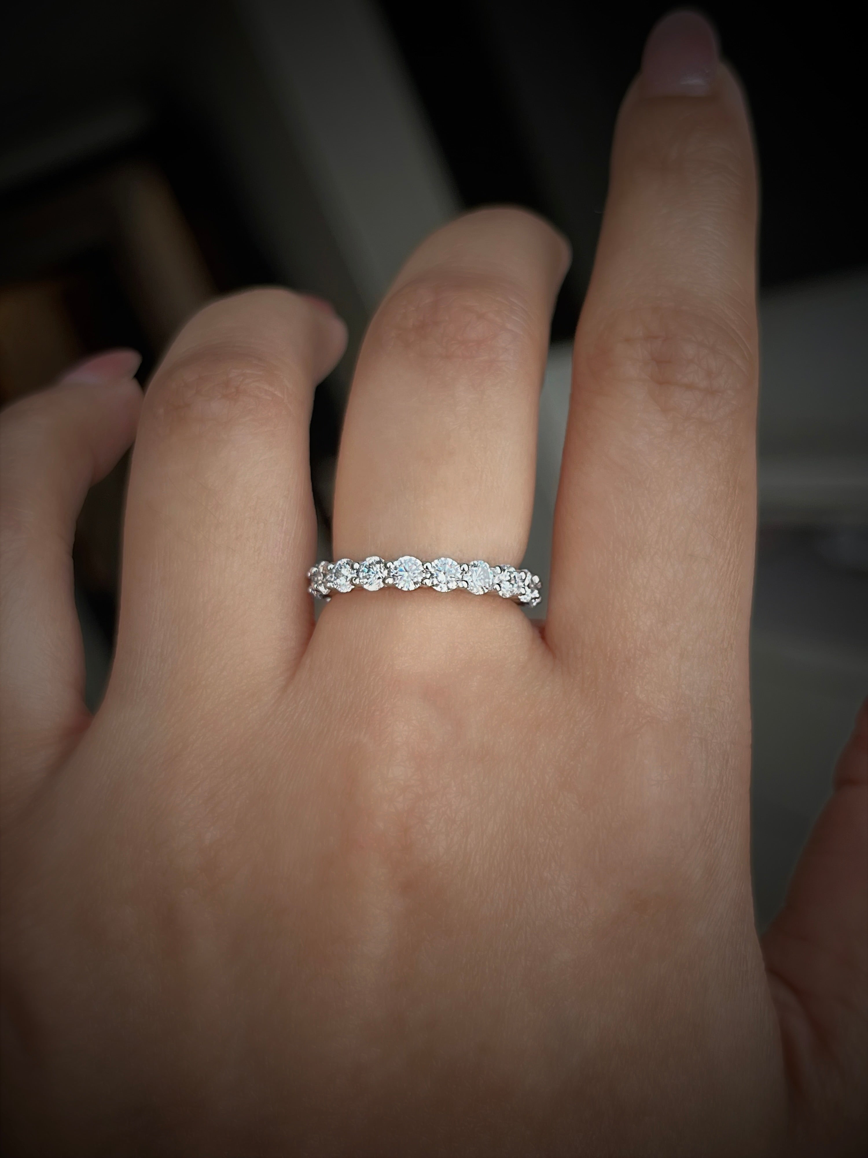 Sterling silver eternity ring Singapore