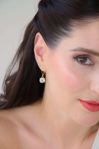 Haspiera Kate's Love Green Amethyst Drop Earrings