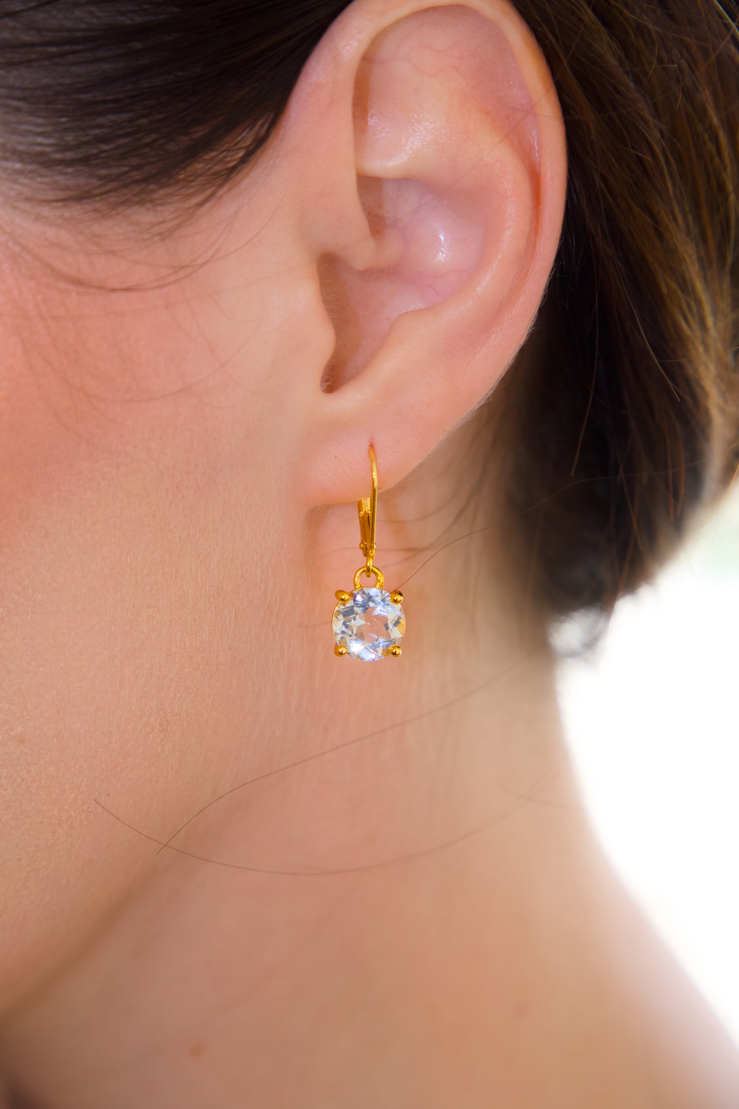 Haspiera Kate's Love Green Amethyst Drop Earrings