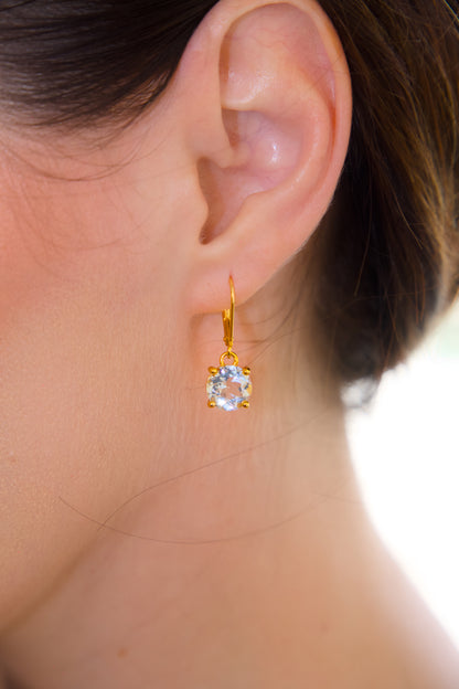 Haspiera Kate's Love Green Amethyst Drop Earrings