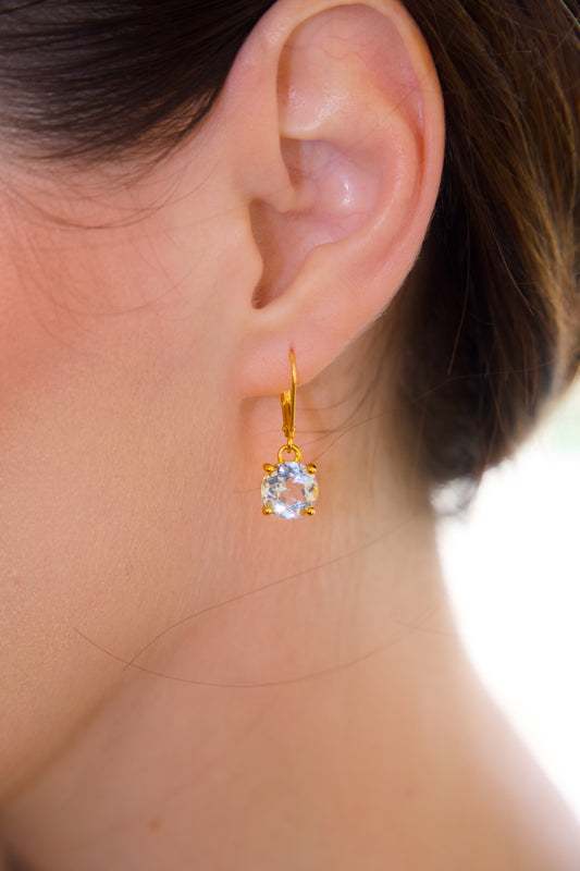 Haspiera Kate's Love Green Amethyst Drop Earrings