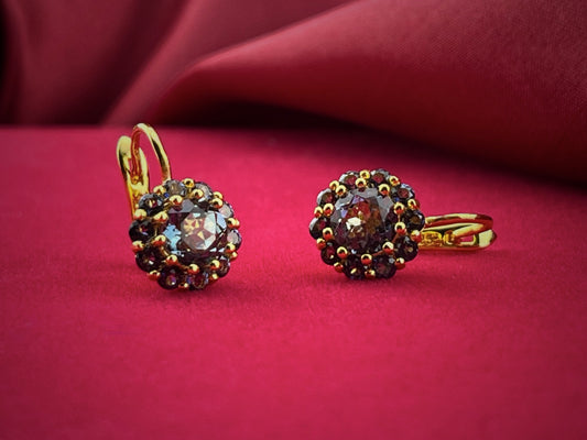Celestial Blue Flower Earrings