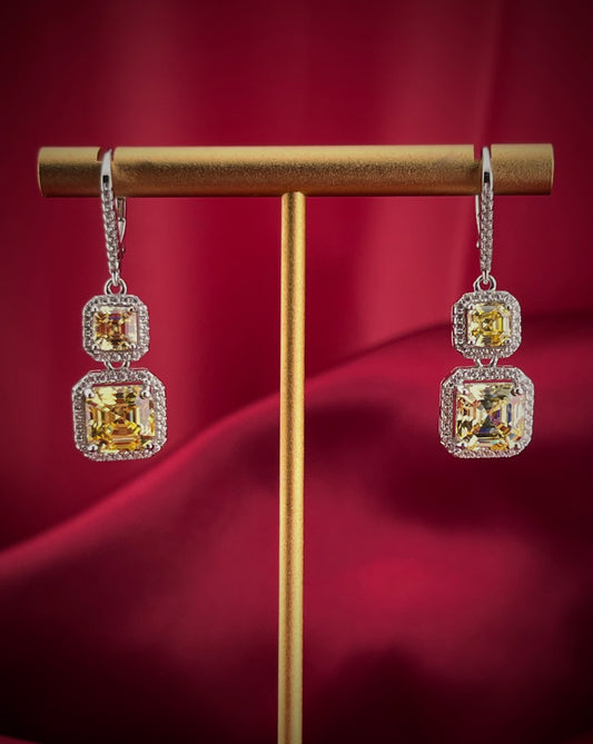 Stunning Front View of Royal Vivid Earrings