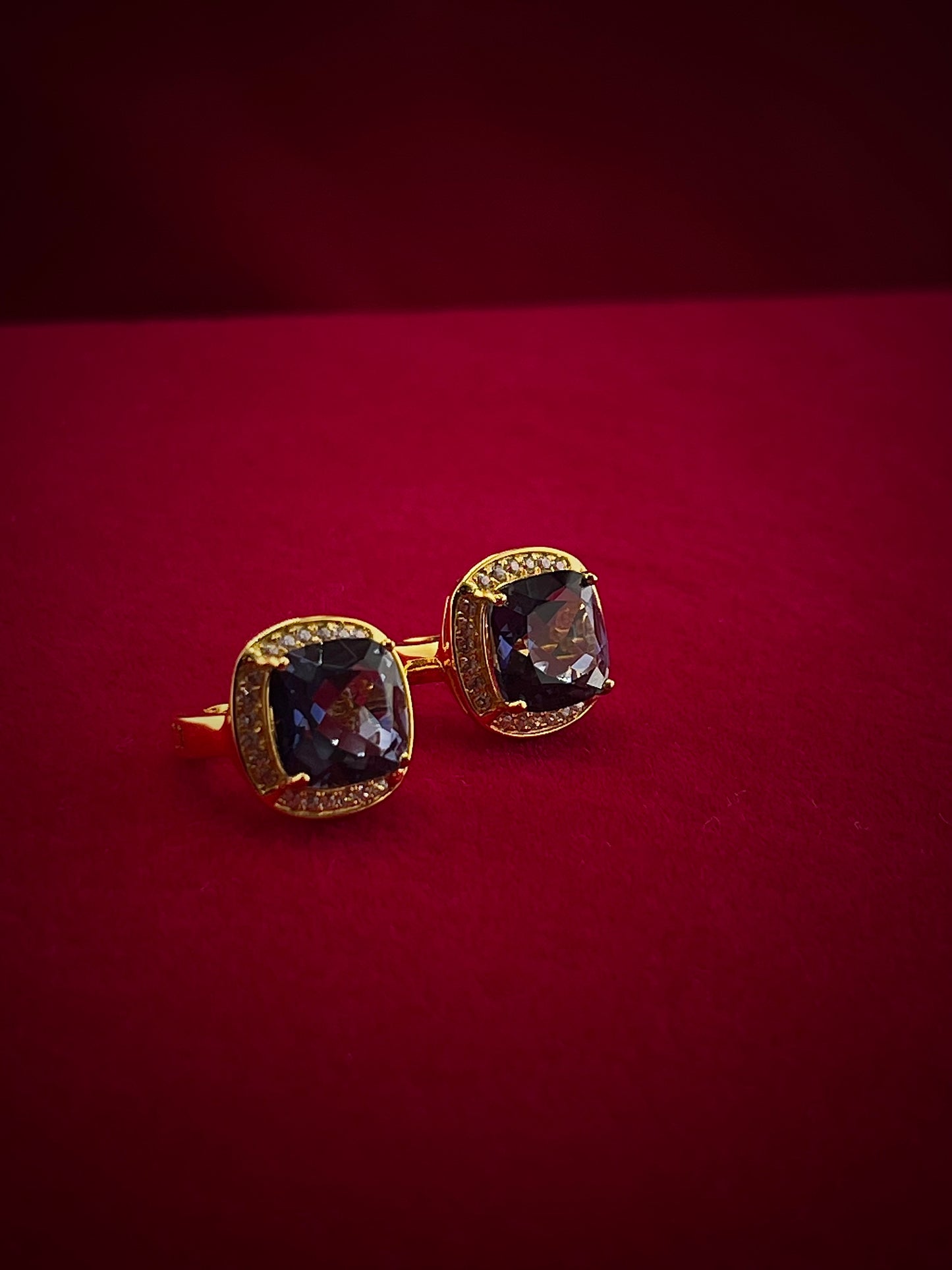 Ocean's Eye halo earrings