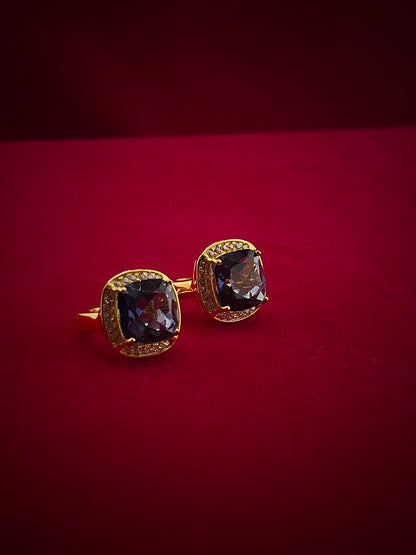 Ocean's Eye halo earrings