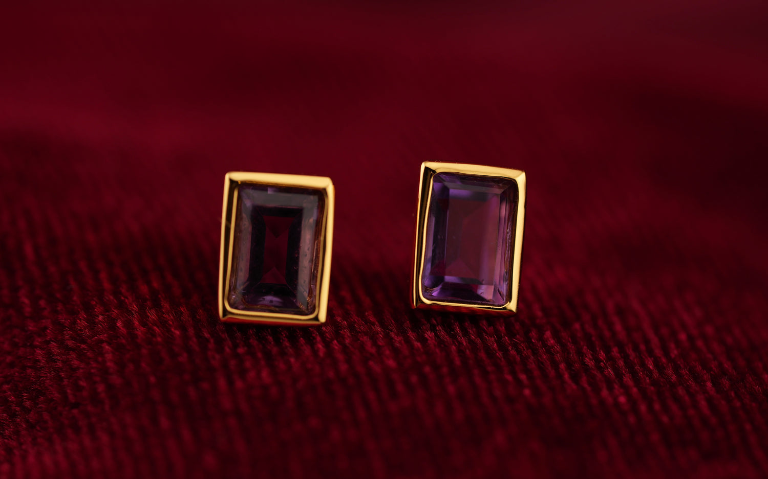 Haspiera Vera Studs Amethyst