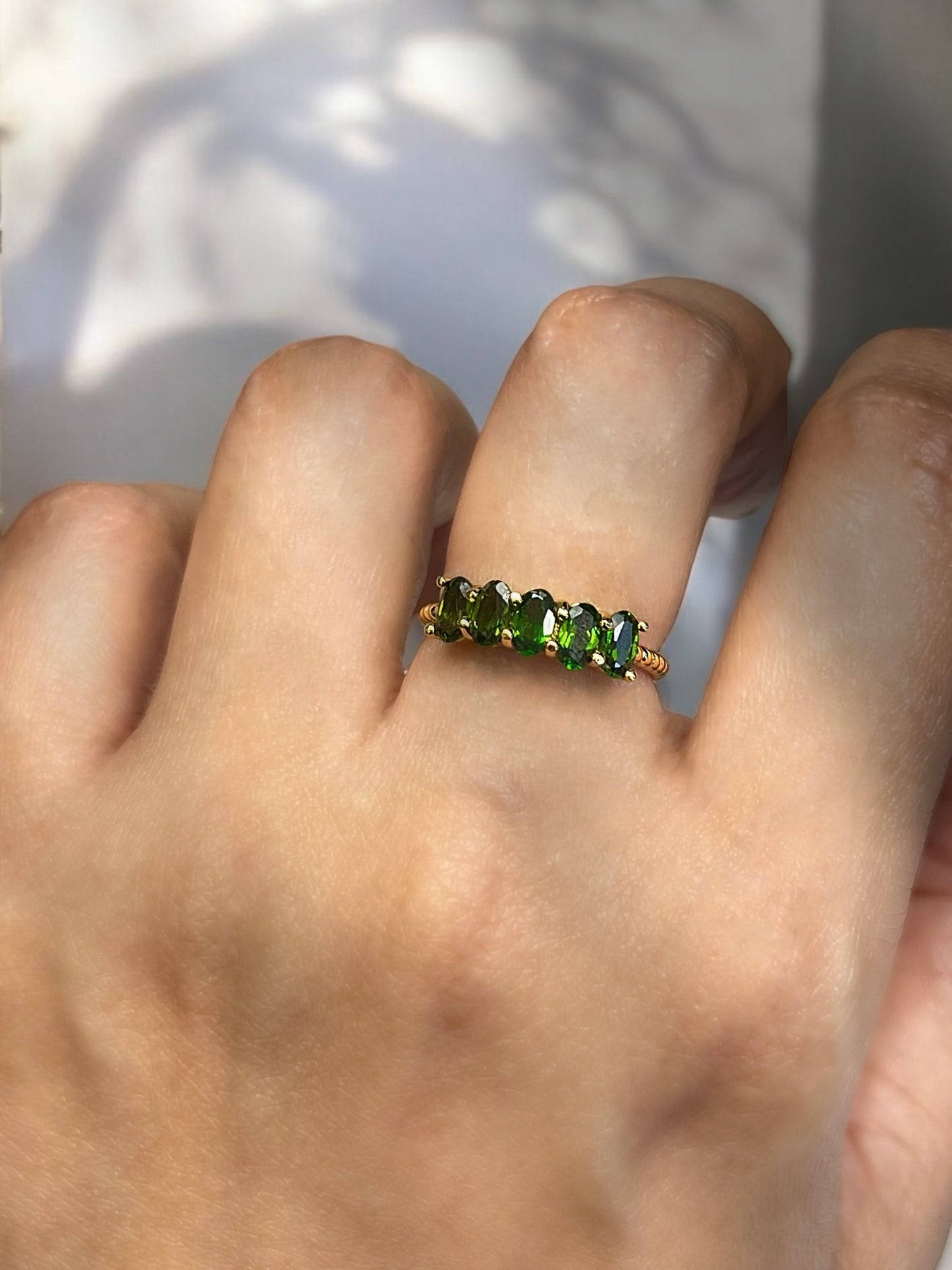 Serene Green Ring
