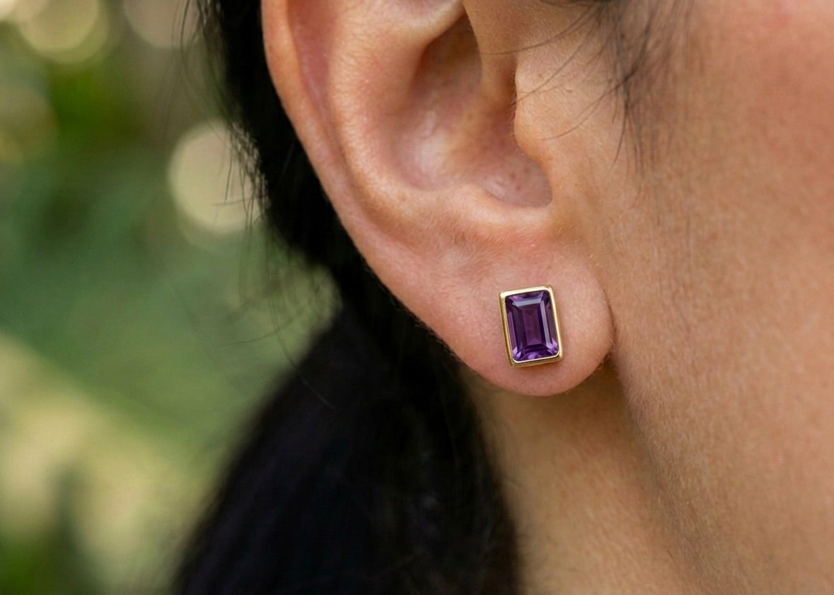 Haspiera Vera Studs Amethyst